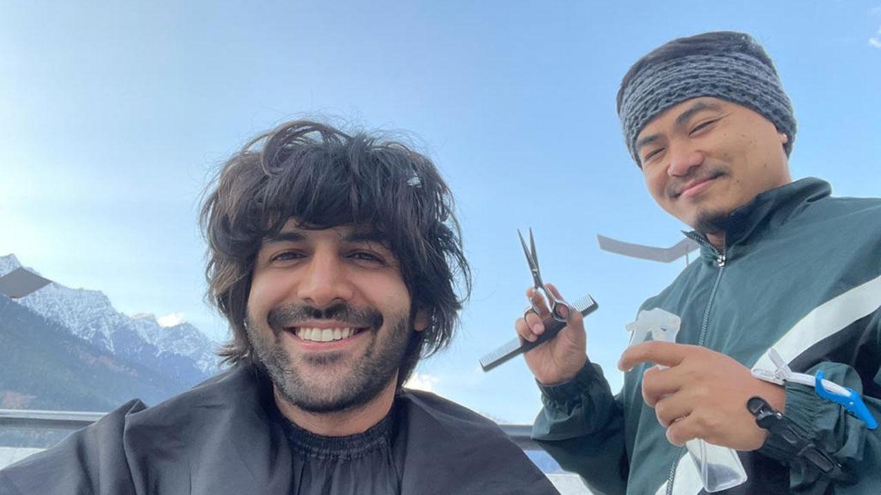Kartik Aaryan’s quirky haircut post from Manali gets fans curious