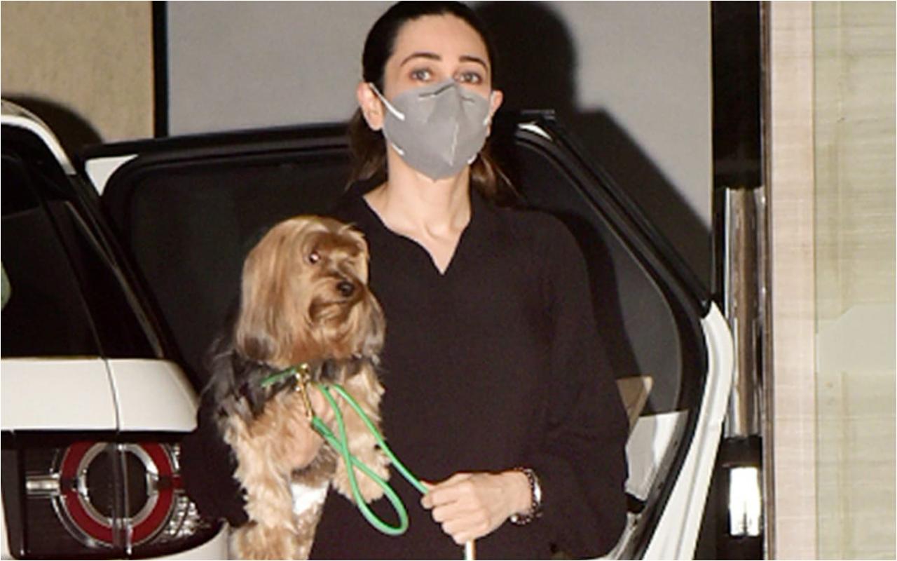 Kareena's sister Karisma Kapoor was also clicked at her mother Babita's residence. She carried her cute little pet to give her company. Kareena and Karisma share a deep bond, are regularly captured dining out or vacationing together. In a recent interview, Kareena opened up on the relationship she shares with her elder sister-actress. She said, 