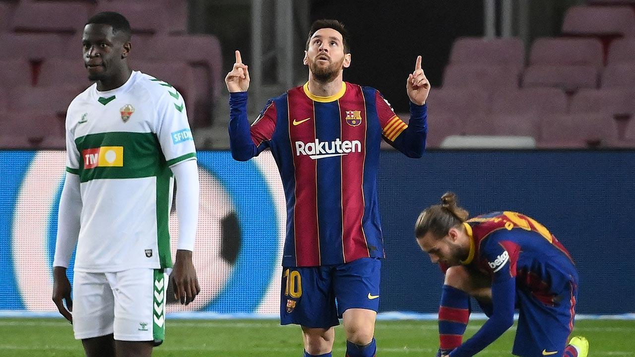 La Liga: Lionel Messi  brace leads Barcelona to win over Elche