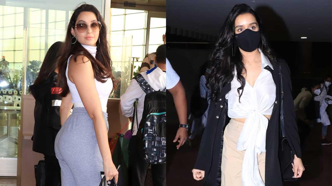 Airport Diaries: Nora Fatehi, Shraddha Kapoor, Honey Singh with wife clicked