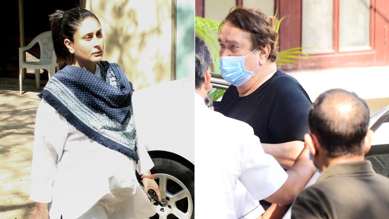 Photos: Kareena Kapoor, Sanjay and Maheep Kapoor, Chunky Panday pay last respects to Rajiv Kapoor