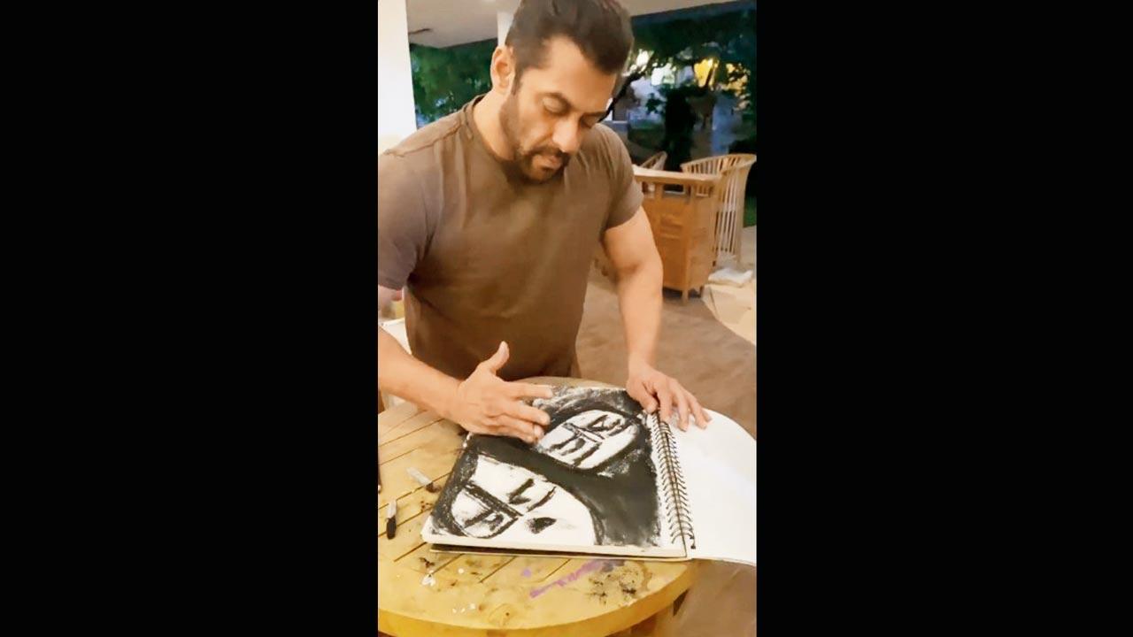 Salman Khan's painting to be showcased at a prestigious exhibition; actor says 'embarrassed and yet delighted'