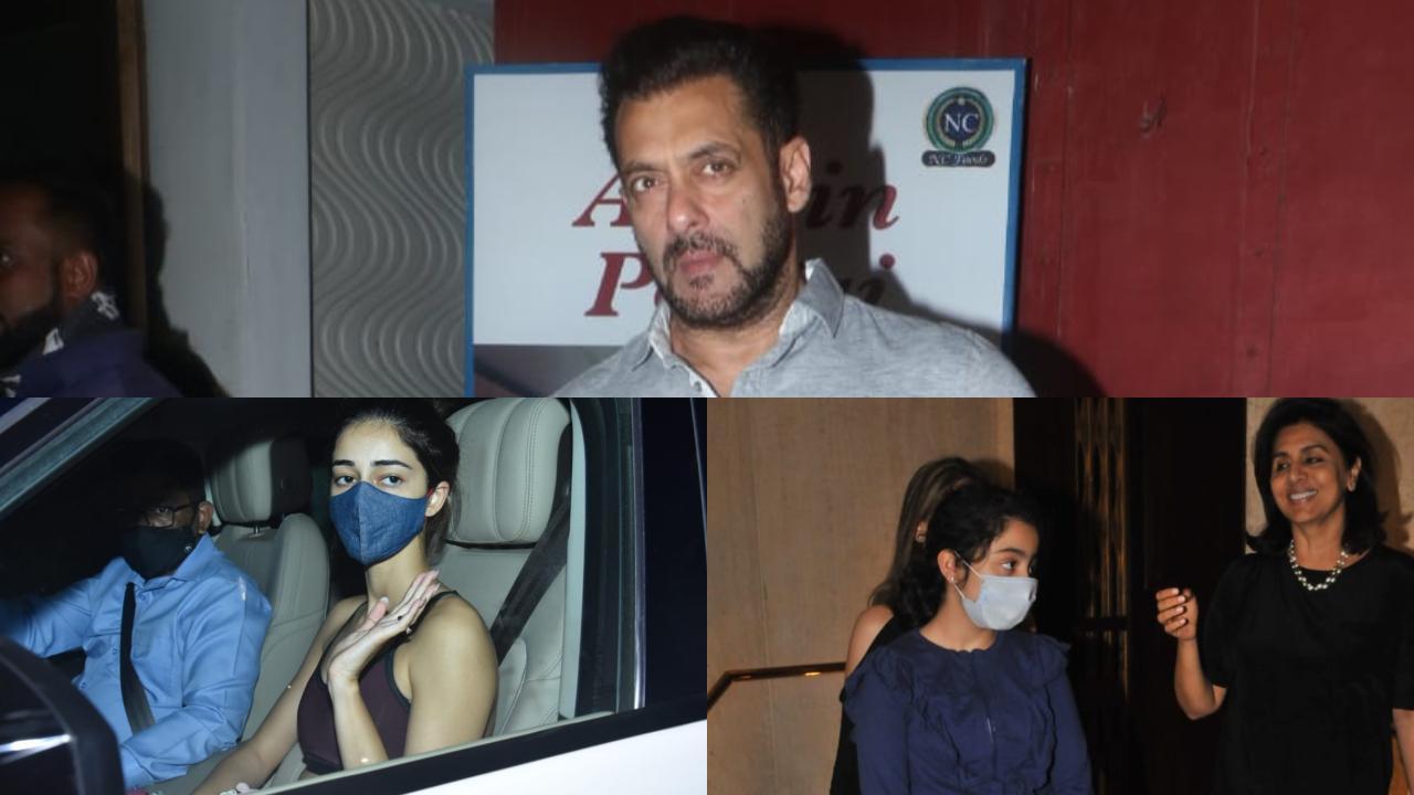 Salman Khan, Shraddha Kapoor, Ananya Panday, Neetu Kapoor spotted in Mumbai