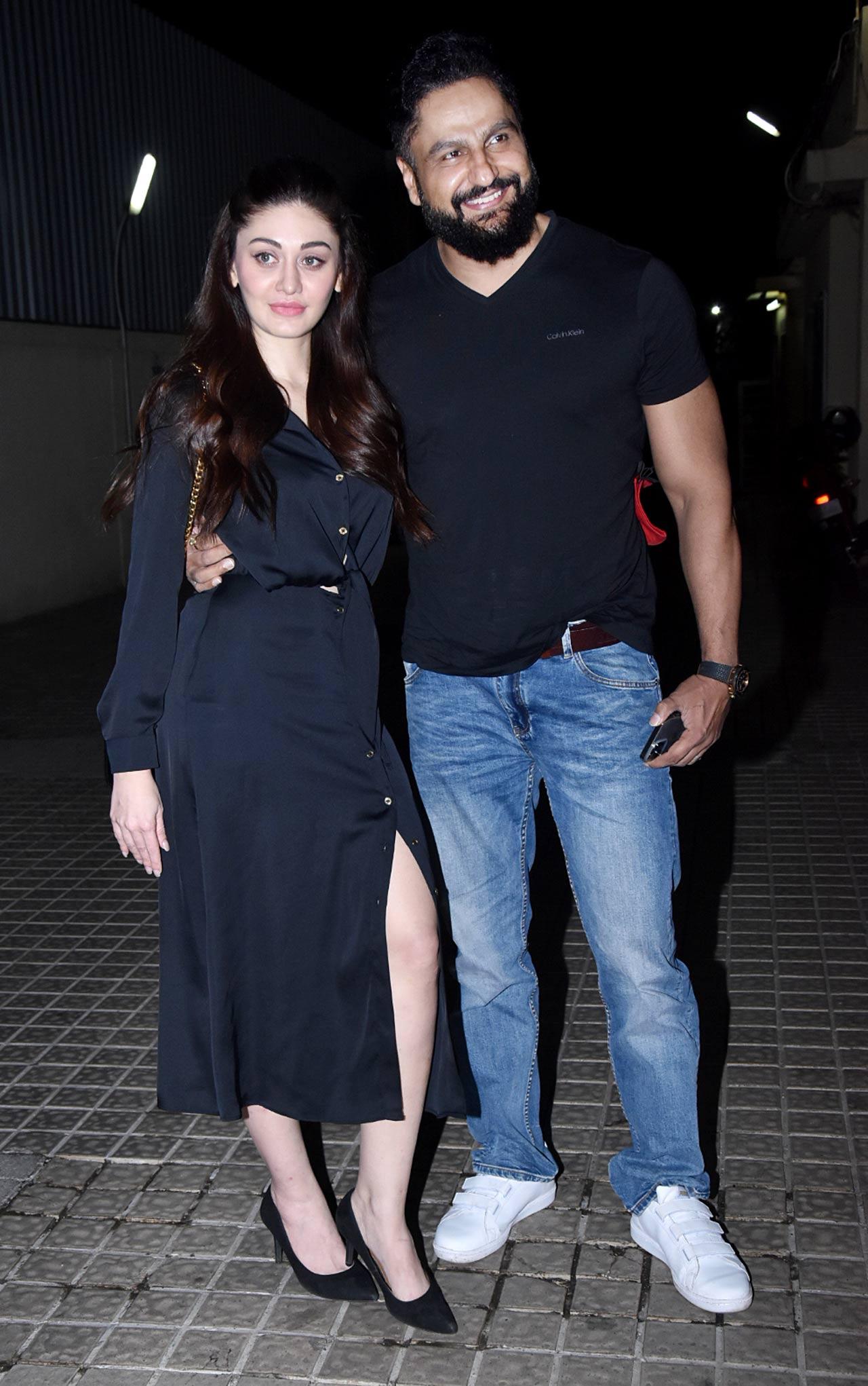 Shefali Jariwala and Parag Tyagi were also snapped at the special screening on Sanjay Leela Bhansali's Tuesdays and Fridays.