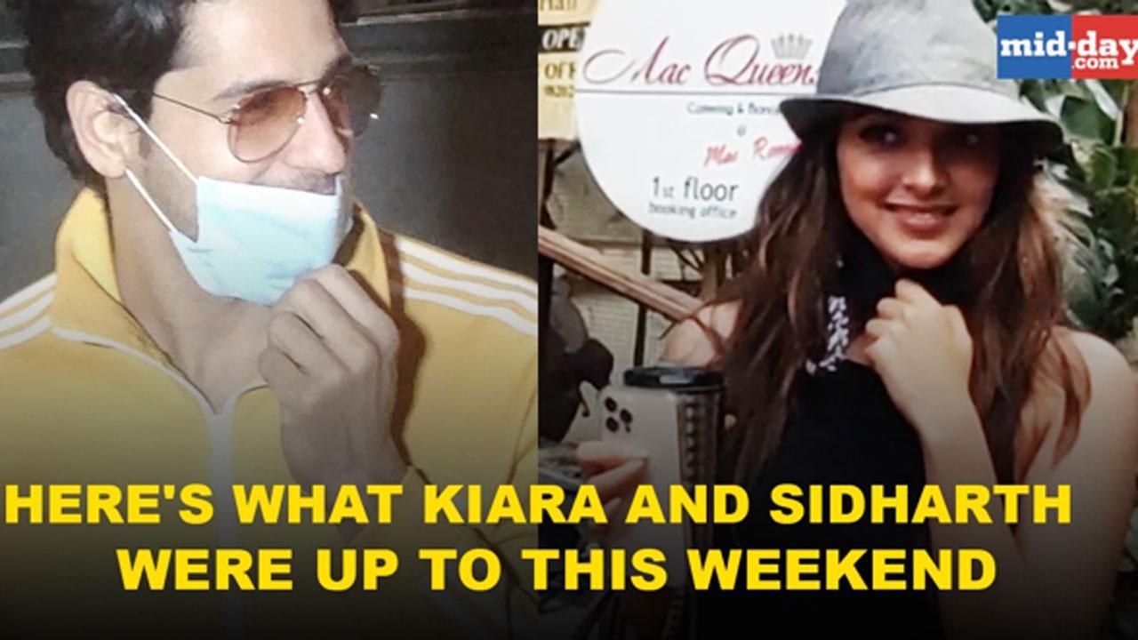 Here's what Kiara Advani and Sidharth Malhotra were up to this weekend