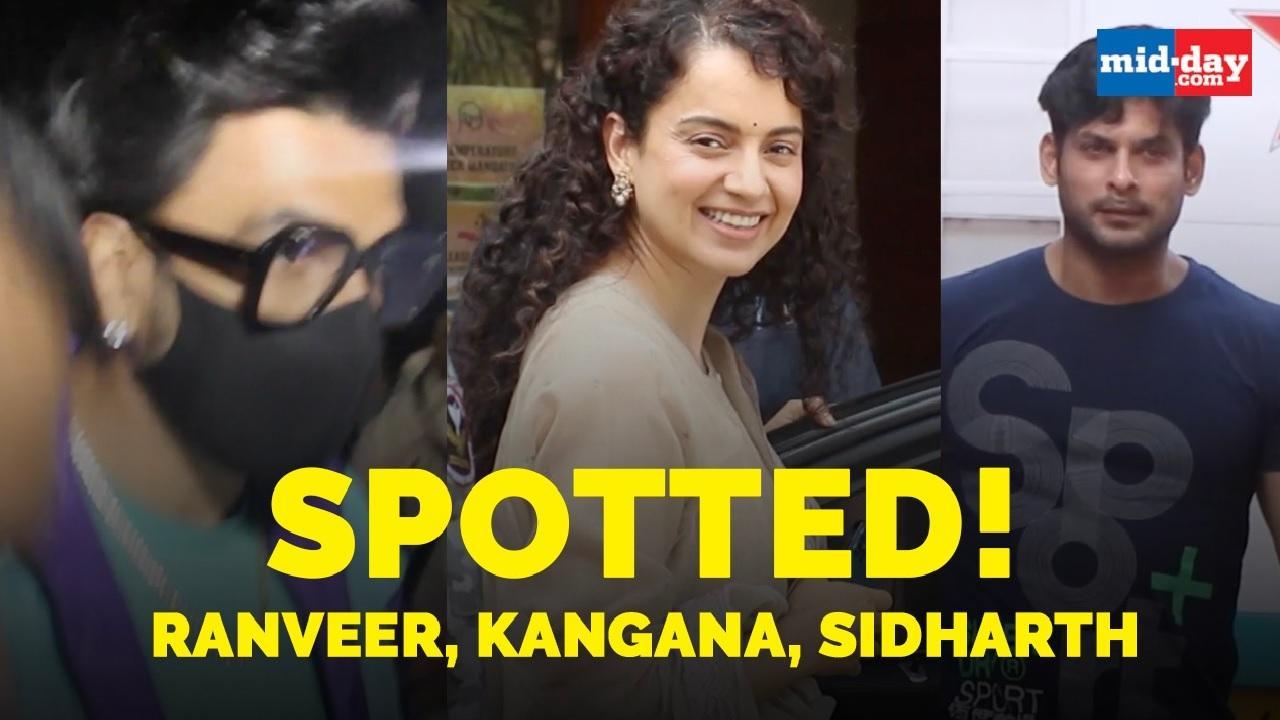 Ranveer Singh , Kangana Ranaut & Sidharth Shukla clicked in the city 