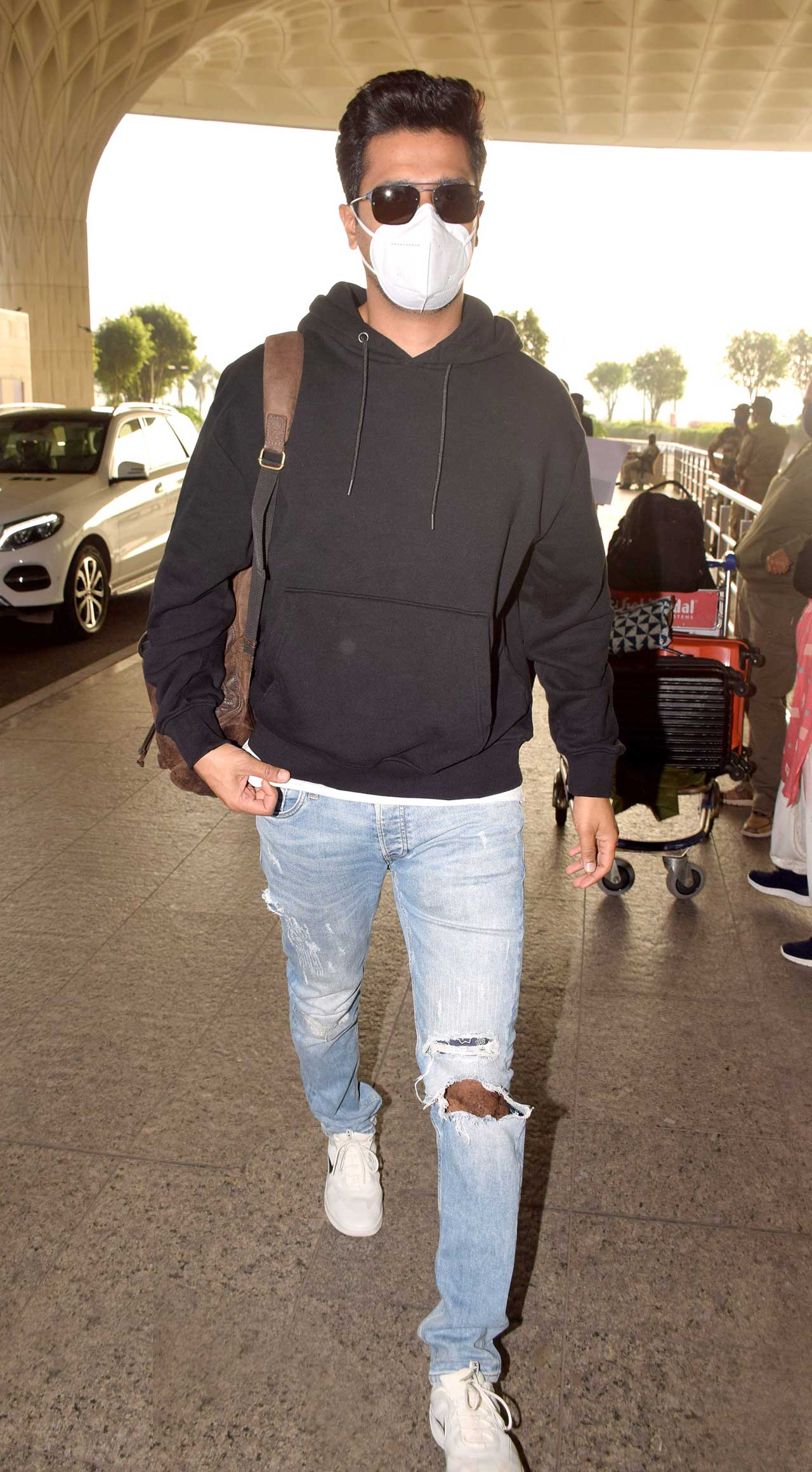 Vicky Kaushal was also spotted by the paparazzi at the airport. Speaking about his professional journey, Vicky will be next seen in Sardar Udham Singh and yet-untitled Vijay Krishna Acharya's upcoming project.