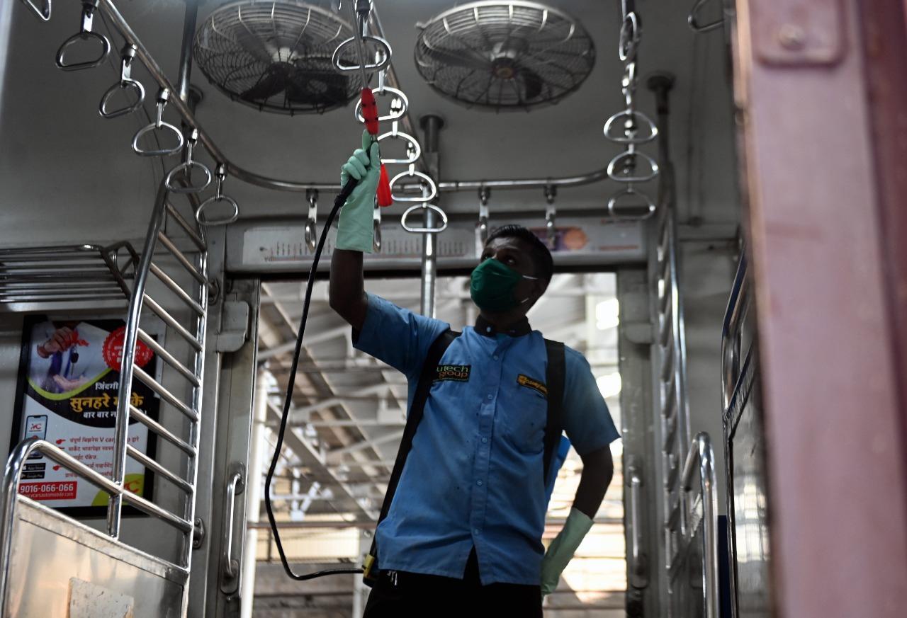 The Western Railway has formed teams, which were seen carrying out sanitisation of cabins and seating areas of the local trains at Mumbai Central carshed in South Mumbai.