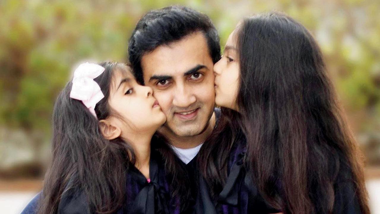 Gautam Gambhir’s happy moment