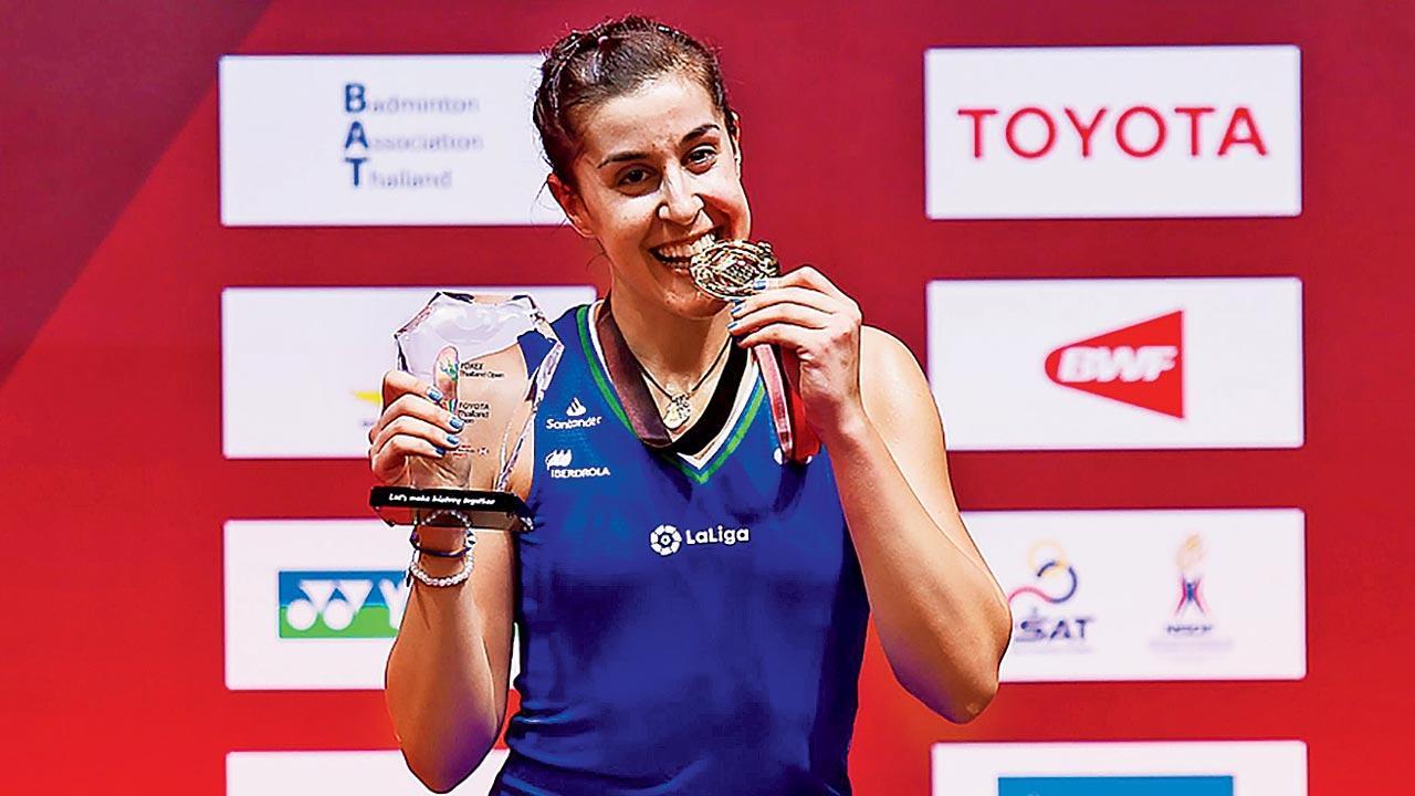 Thailand Open: Carolina Marin and Viktor Axelsen clinch titles