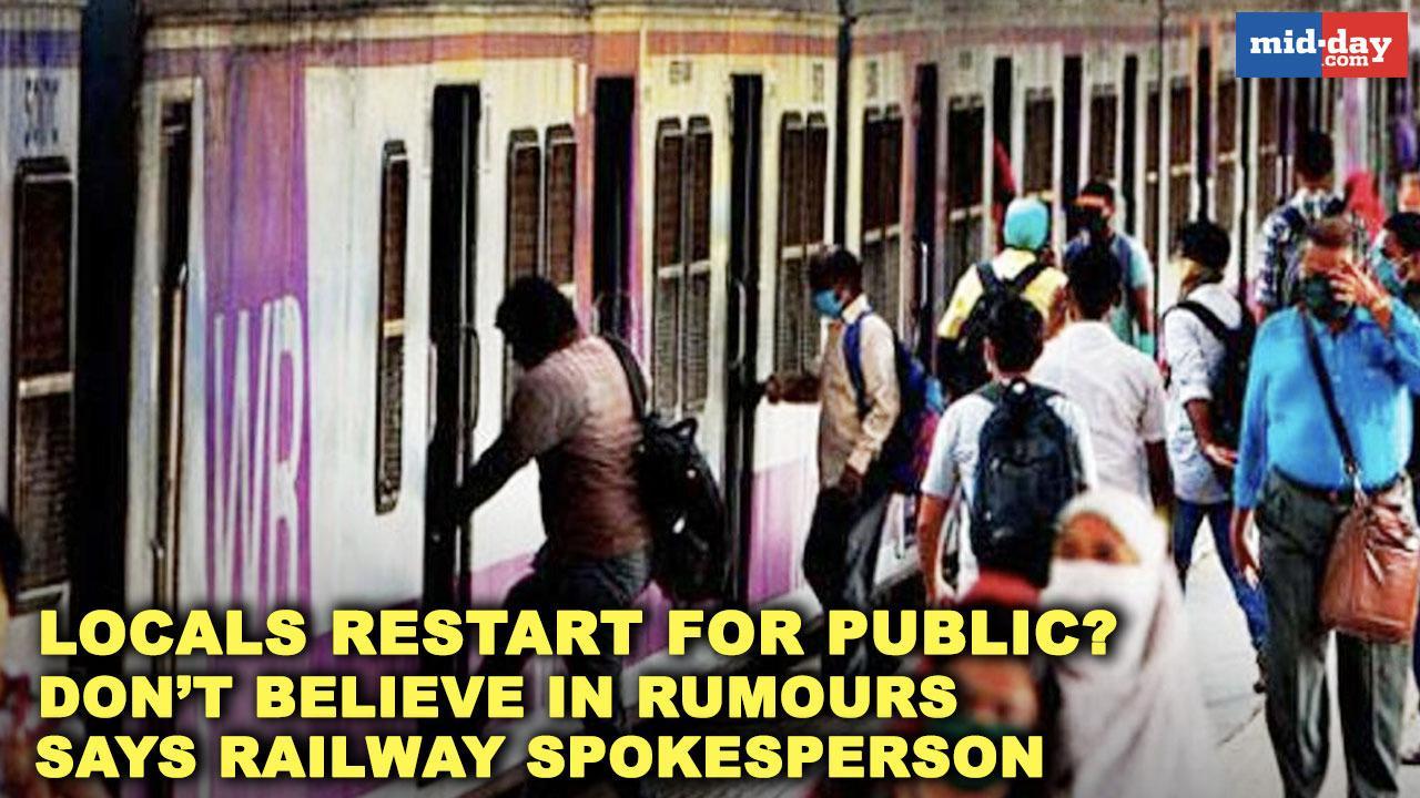 'Don't believe in rumours': Railway spokesperson on locals restarting for public