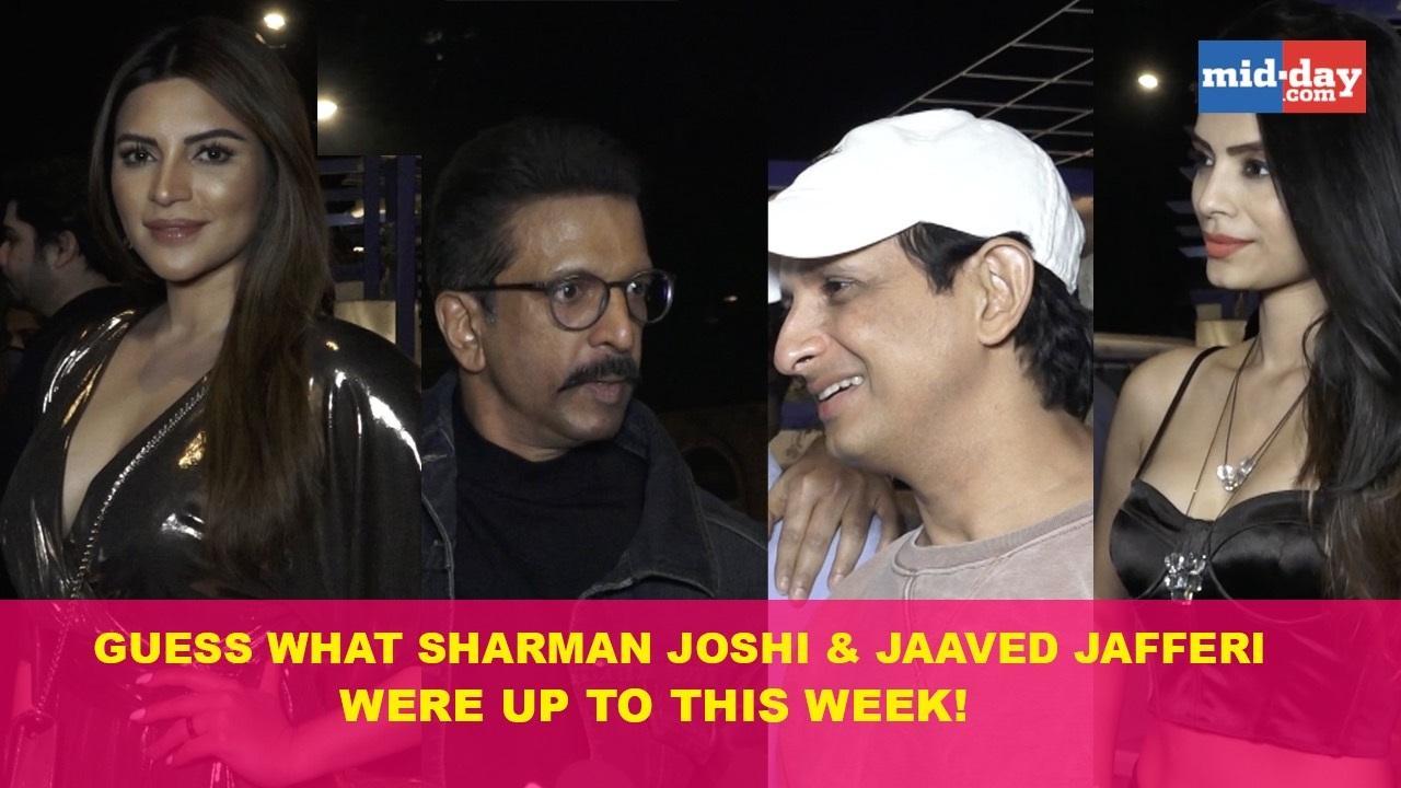 Guess what Sharman Joshi and Jaaved Jaaferi were up to this week!