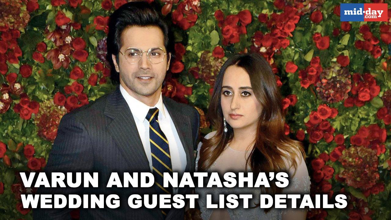 Varun Dhawan and Natasha Dalal's wedding guest list details!