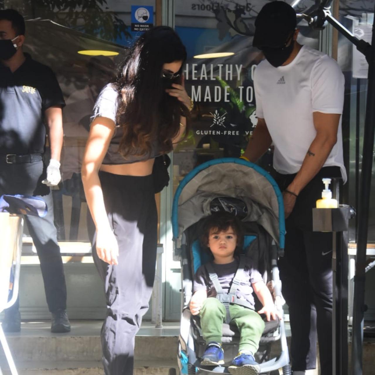 Arjun Rampal and Gabriella Demetriades, the It couple of B-town, was blessed with a baby boy in 2018, whom they named Arik. The year-old toddler was clicked enjoying his day out with his doting parents in the suburbs of Mumbai. (All pictures: Yogen Shah).