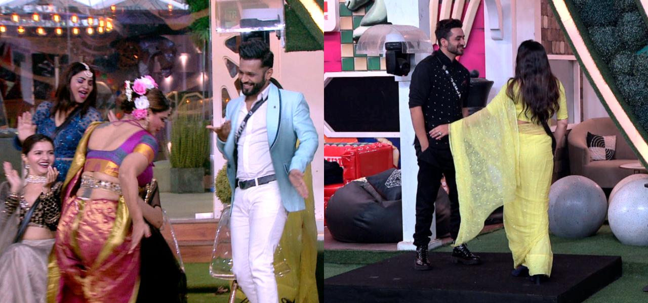 It was now time for celebration and Salman played some of the choicest tracks for the housemates to dance on. Rakhi set the stage on fire as she did a high-energy dance number. Even Salman could not stop himself from dancing. Aly and Sonali danced to Salman’s own hit song, Dhadke Dil Baar Baar. This time, too, Salman broke into his signature step and the housemates tried to imitate the same.