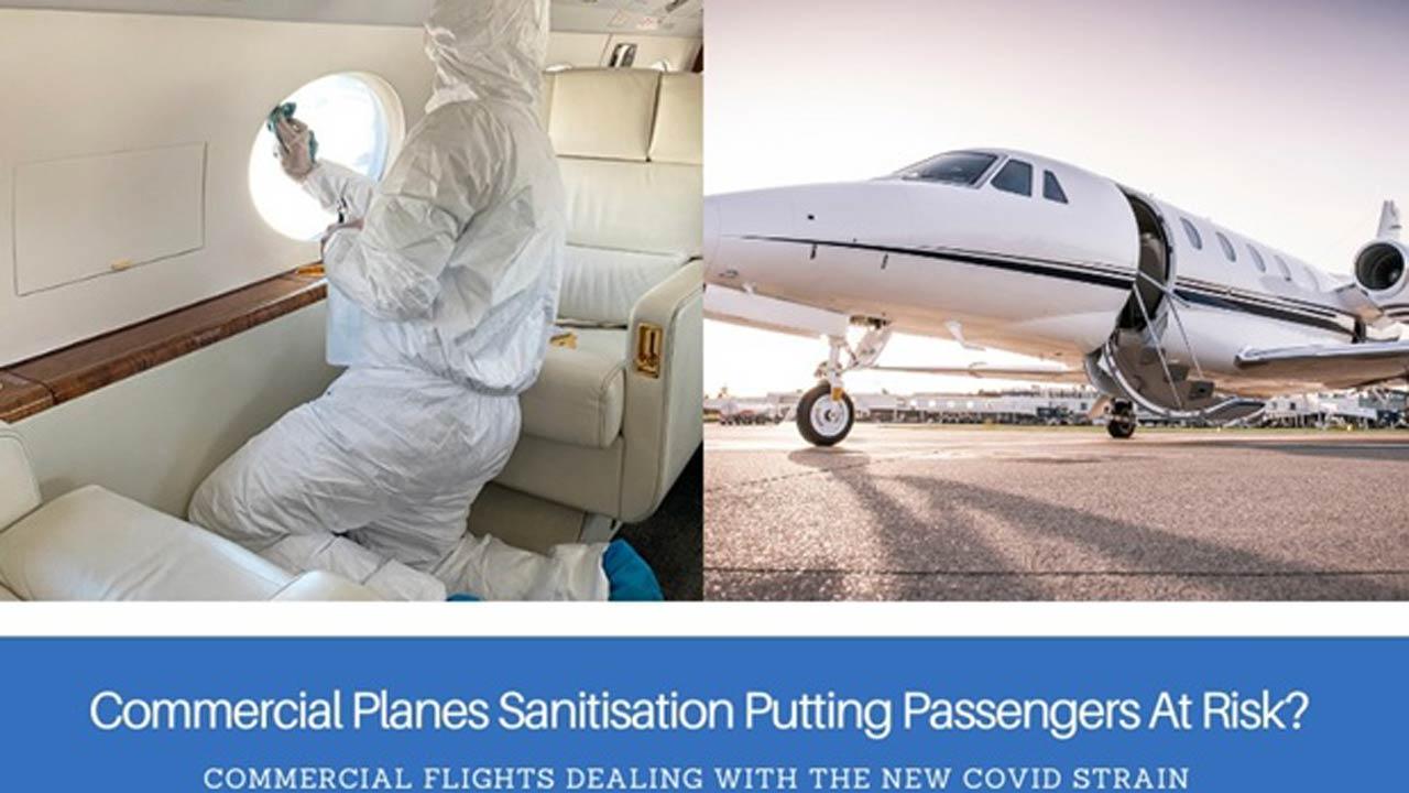 Commercial planes sanitisation putting passengers at risk?