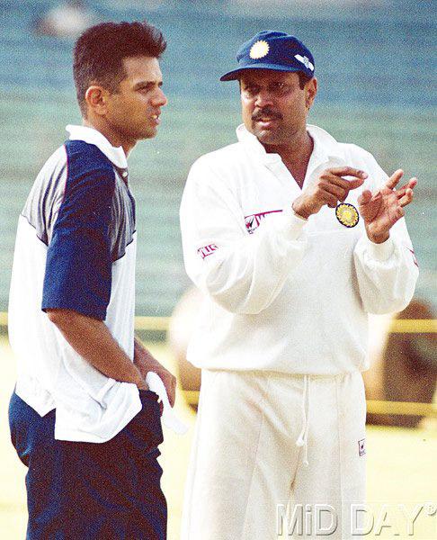 In picture: Rahul Dravid with veteran Indian cricketer, Kapil Dev.