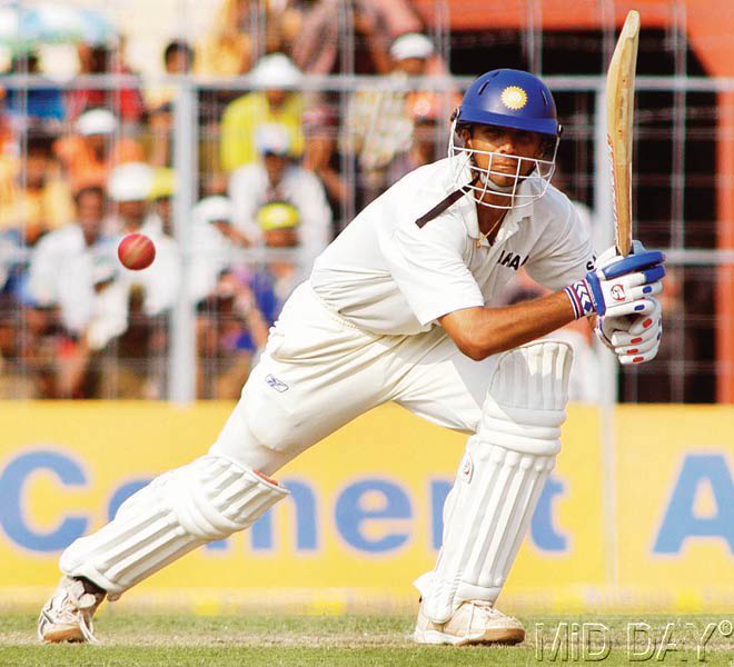 In picture: Rahul Dravid in action playing one of his trademark shot during a match.