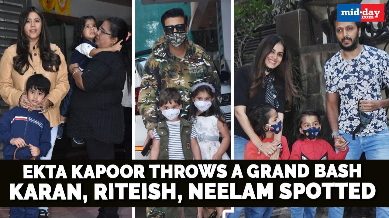 Ekta Kapoor throws a grand bash: Karan Johar, Neelam, Riteish spotted