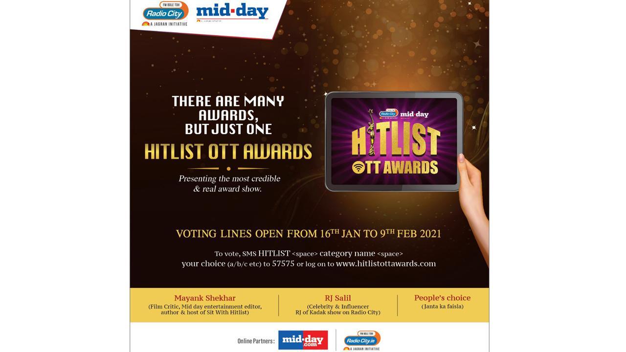Radio City & Mid-day Award Top OTT Talent with the Second Edition of the Hitlist OTT Awards
