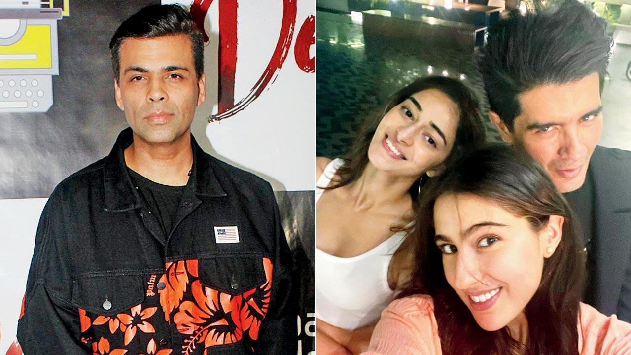 Gauri Khan, Ritesh Sidhwani, Manish Malhotra, Sara Ali Khan, Ananya Panday party at Karan Johar's home