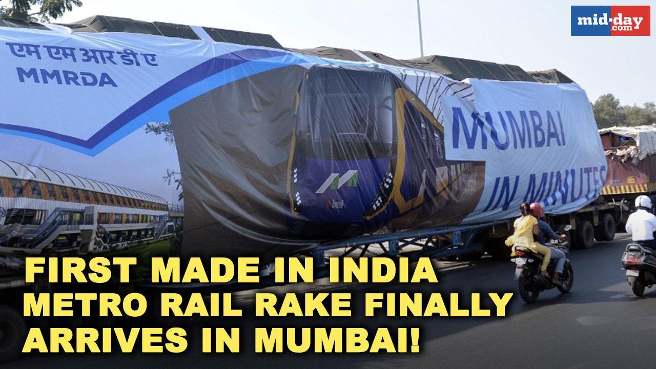 First Made in India Metro rail rake finally arrives in Mumbai