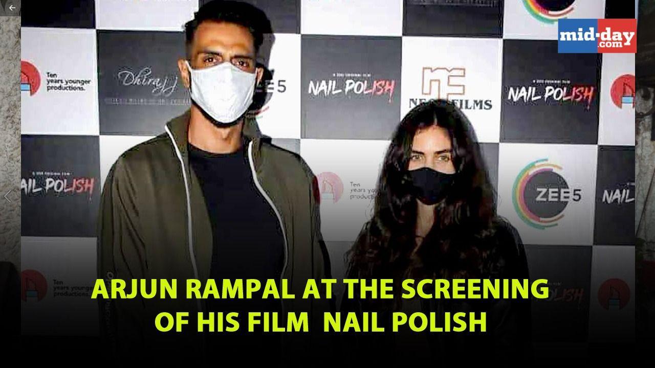 Arjun Rampal at the screening of his film Nail Polish