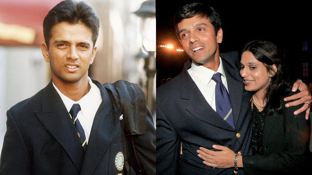 A collage of Rahul Dravid