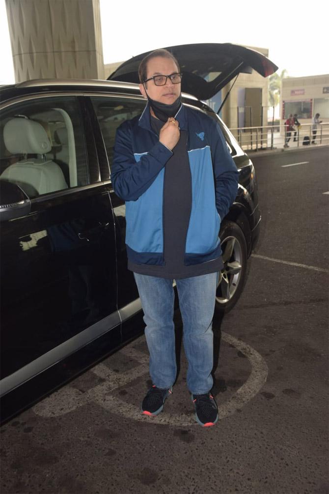 Producer Ramesh Taurani was also spotted at the airport.