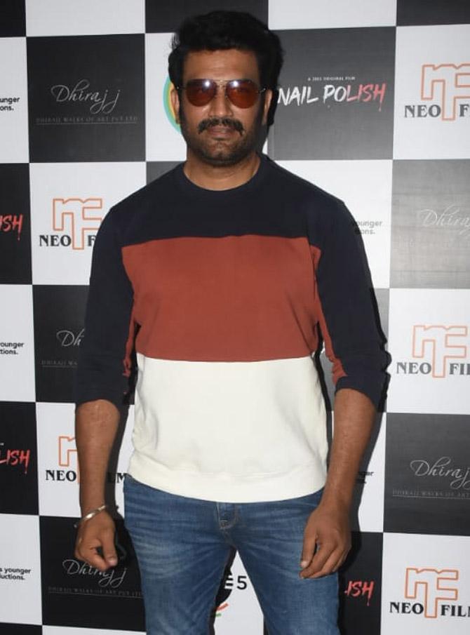 Actor Sharad Kelkar, who was recently lauded for his act in Laxmii, was also part of the Nail Polish movie's success celebration.