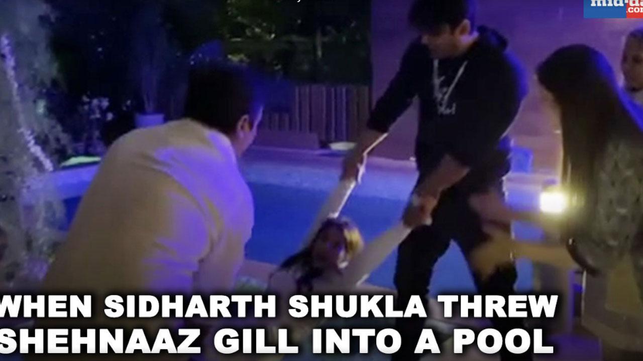 When Sidharth Shukla threw Shehnaaz Gill into a pool!