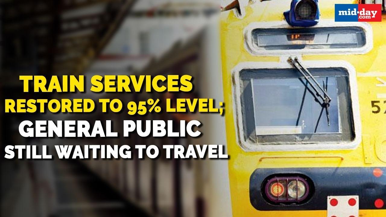 Local train services restored to 95%; general public waiting to travel
