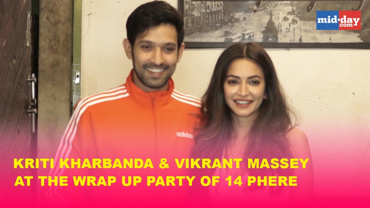 Kriti Kharbanda and Vikrant Massey at wrap up party of 14 Phere