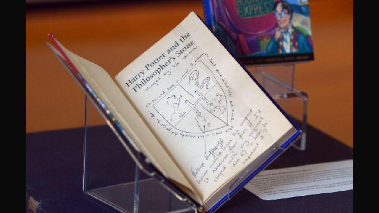 The first Harry Potter book, ‘Harry Potter and the Philosopher’s Stone’ was published on June 26, 1997 but from then on July became the month of most of her book releases. In this photo, hand-written notes by author JK Rowling are pictured inside a rare first edition of her book 'Harry Potter and the Philosopher's Stone' displayed at The National Library of Scotland in Edinburgh, Scotland on June 26, 2017. Photo: AFP