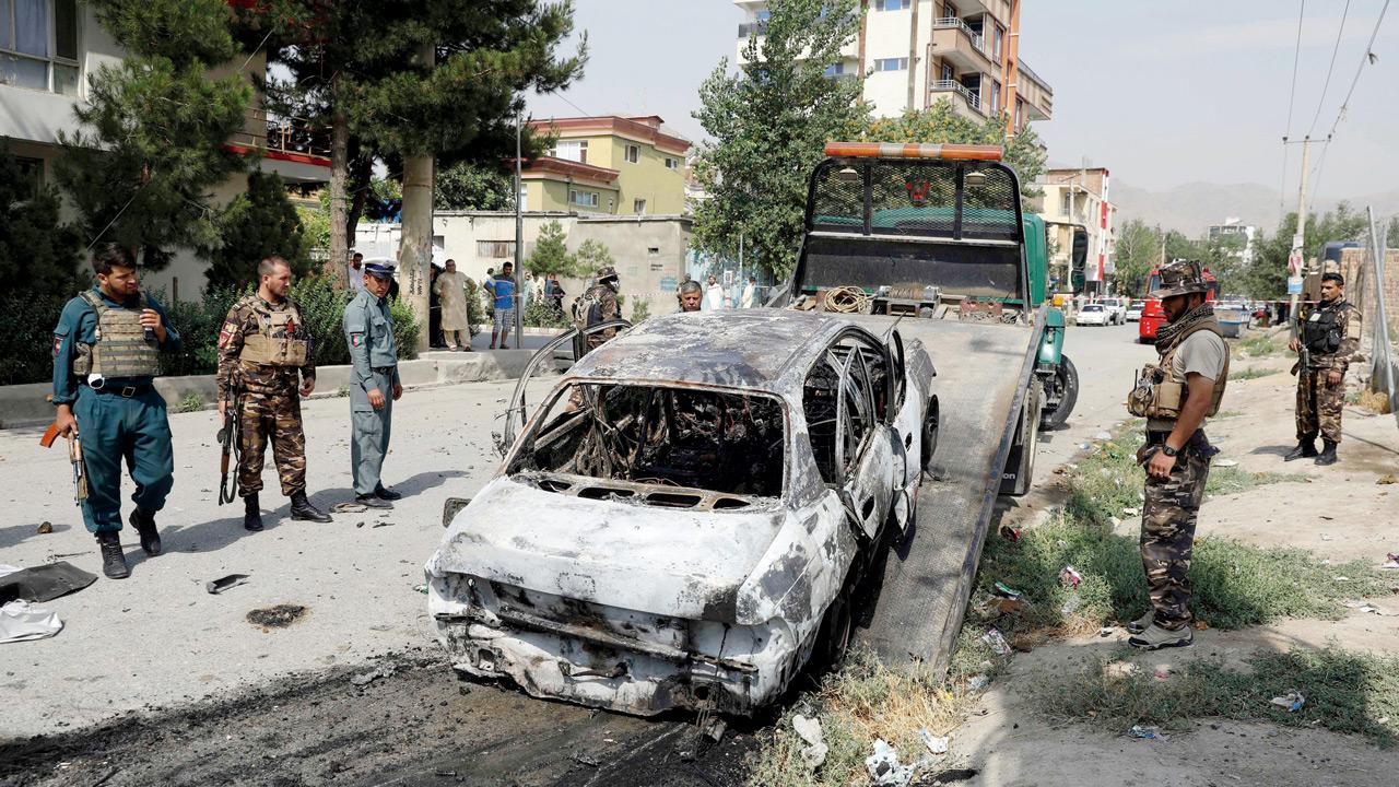 Afghan President slams Taliban; rockets target Kabul palace