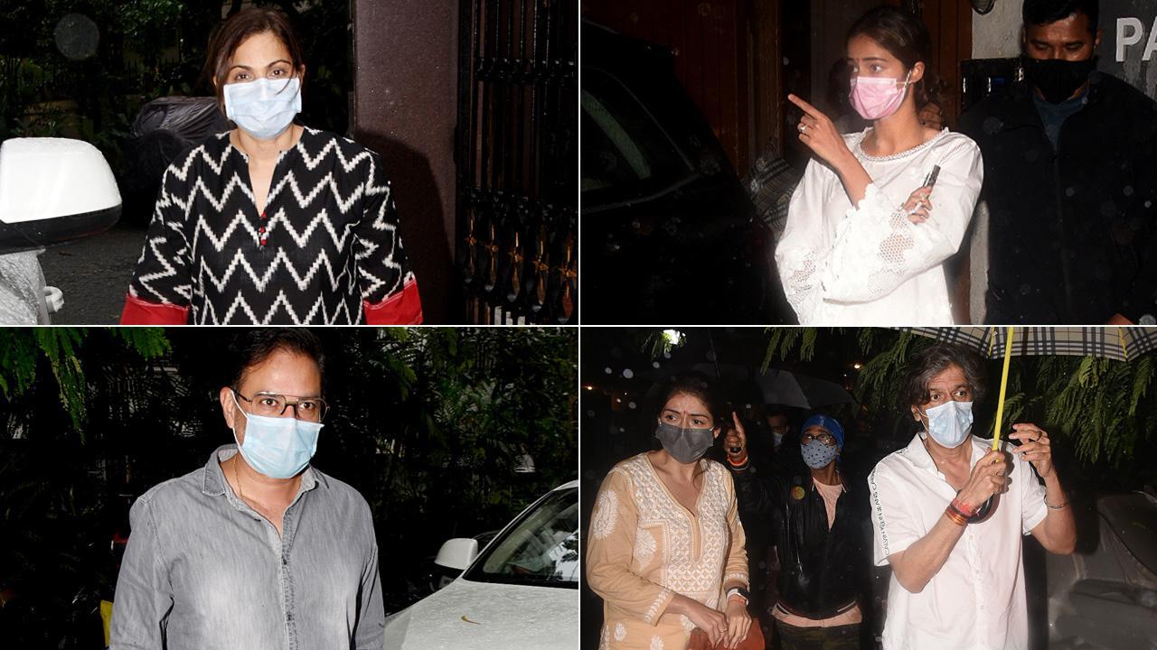 Atul Agnihotri with Alvira and other celebs at Snehlata Pandey's prayer meet