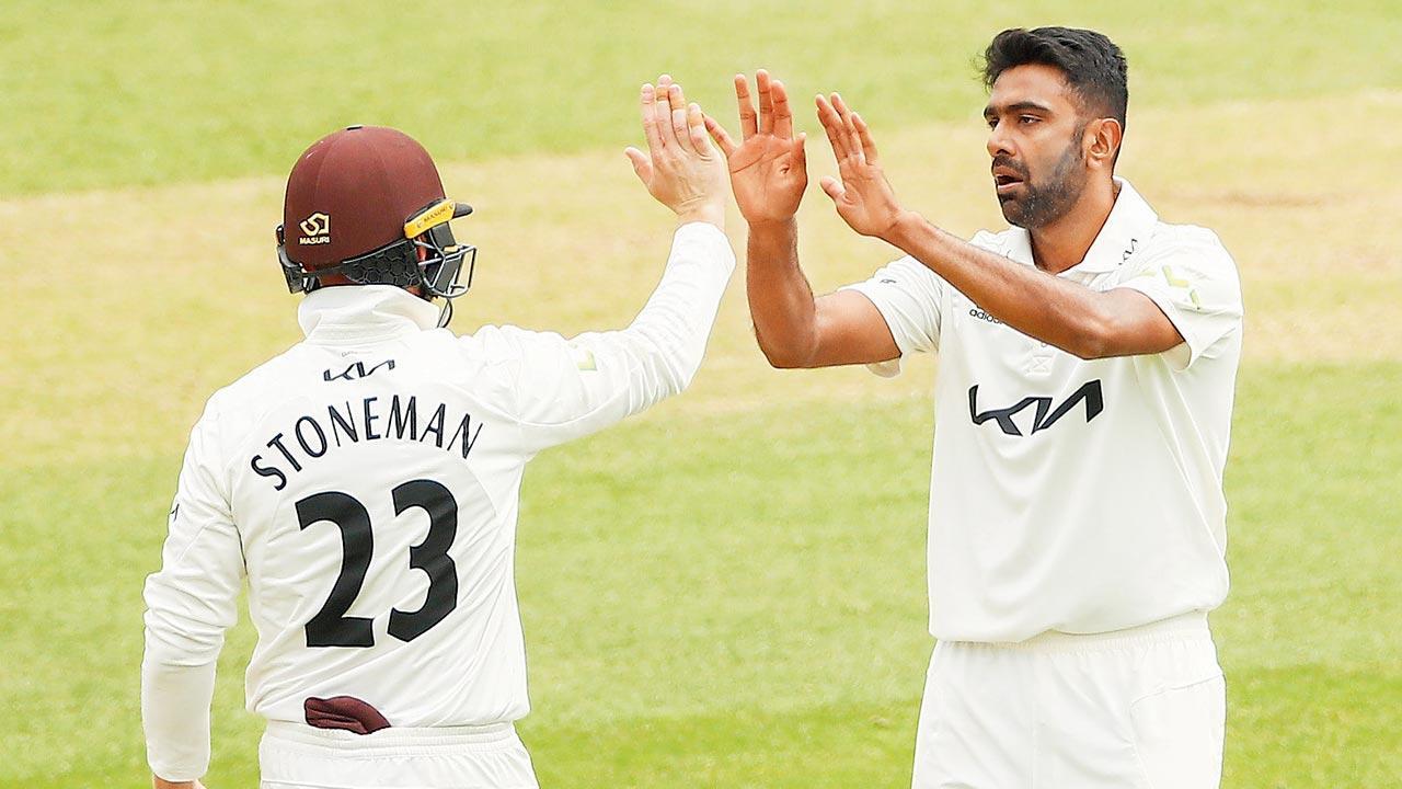 Ashwin warms up for England series with 6-27 for Surrey
