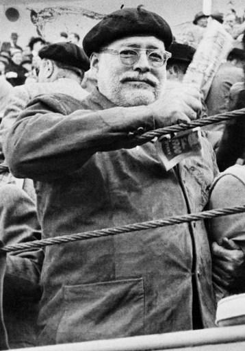 <p>American writer Ernest Hemingway at a bullfight in Pamplona, Spain. According to Vanity Fair, the month of July for Hemingway meant an annual trip to Pamplona to take part in the San Fermin bullfighting festival. He went there for the first time in 1923 with his first wife Hadley Richardson. She was pregnant with their son at that time and was calmly by his side, stitching clothes for their baby. She had later commented on it as “embroidering in the presence of all that brutality”. Photo: AFP</p> <p>American writer Ernest Hemingway at a bullfight in Pamplona, Spain. According to Vanity Fair, the month of July for Hemingway meant an annual trip to Pamplona to take part in the San Fermin bullfighting festival. He went there for the first time in 1923 with his first wife Hadley Richardson. She was pregnant with their son at that time and was calmly by his side, stitching clothes for their baby. She had later commented on it as “embroidering in the presence of all that brutality”. Photo: AFP</p>