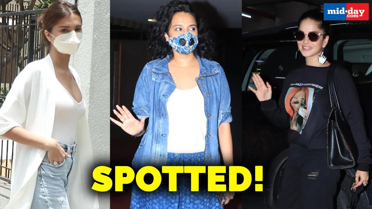 Sunny Leone, Swara Bhasker, Tara Sutaria spotted out and about in the city