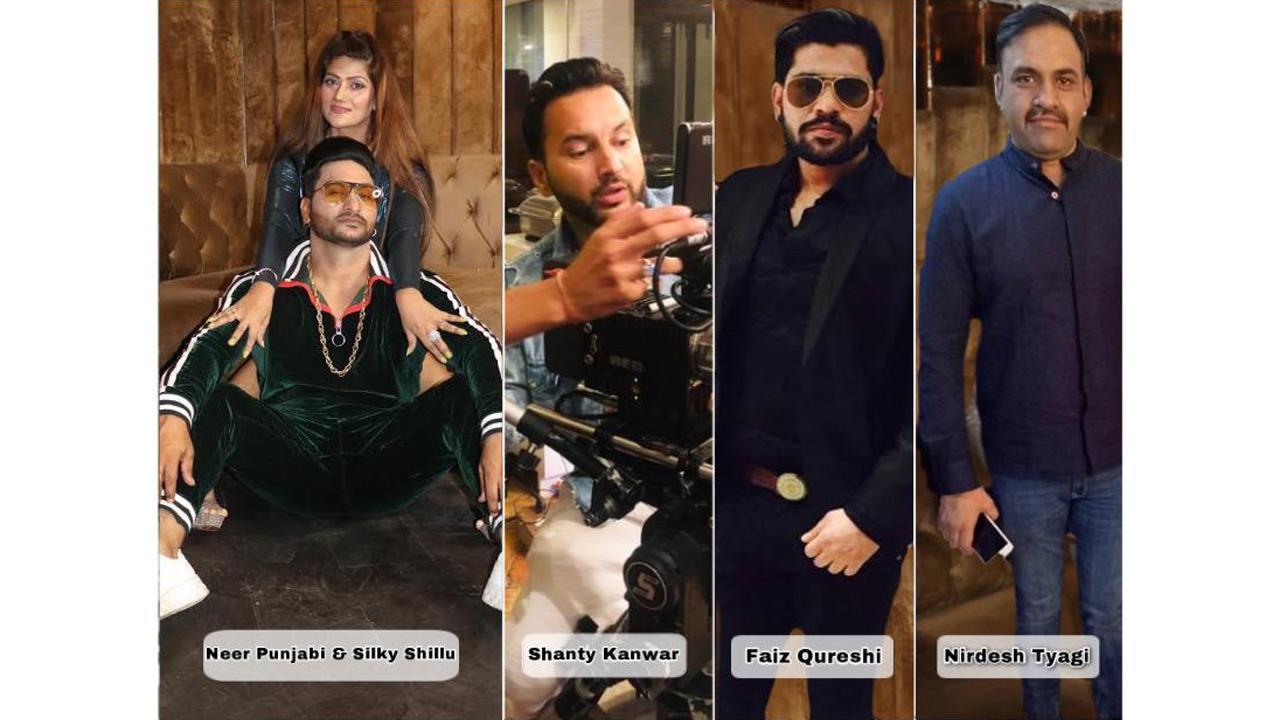 Neer Punjabi & Silky Shillu Delhi waaliye Song poster shoot in hype club