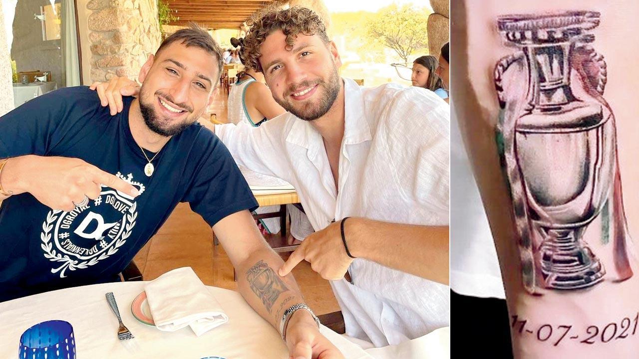 Donnarumma gets Euro trophy tattoo on arm after Italy’s win in tournament
