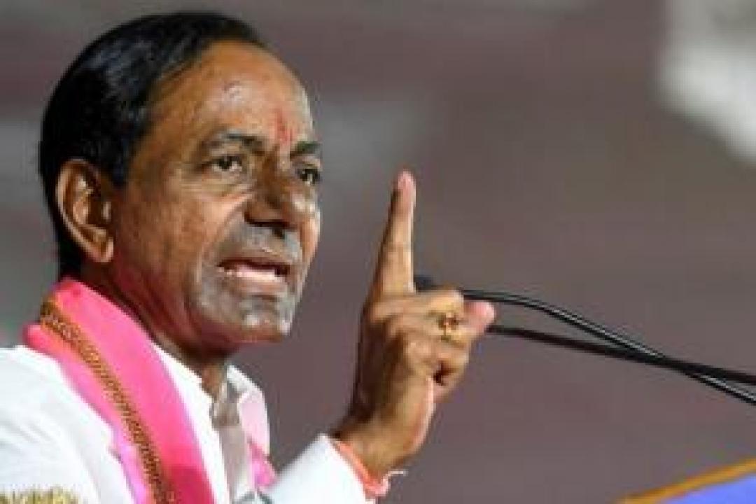 With scissors not available, KCR pulls off ribbon