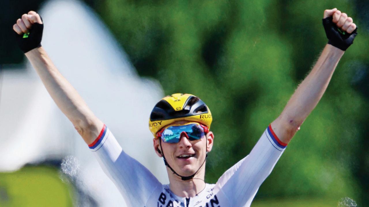 Bahrain’s Mohoric wins day after anti-doping raid
