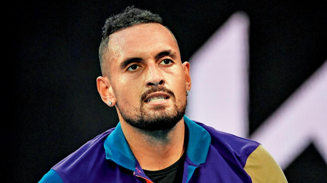 Kyrgios slams slippery courts after Serena suffers injury