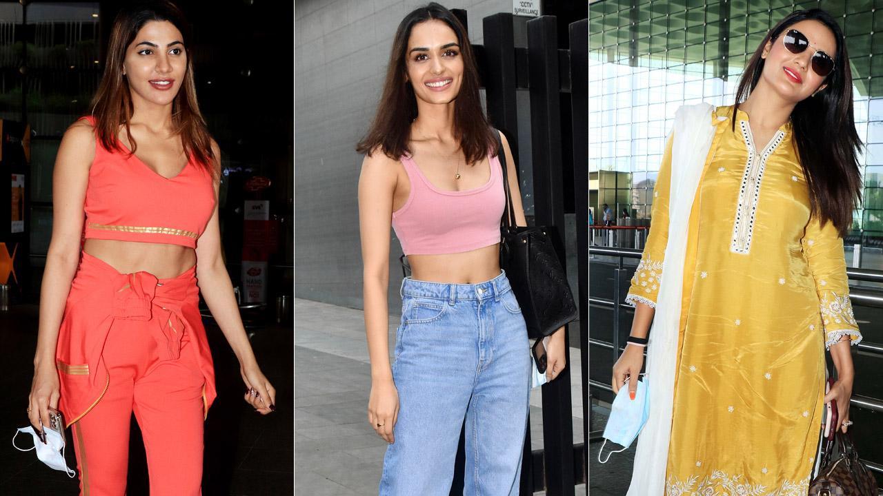 Jasmin Bhasin, Manushi Chhillar, Nikki Tamboli, Tara Sutaria spotted in Mumbai