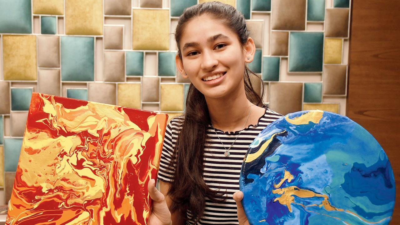 Mumbai: Std X student pitches in for Covid-19 relief with art