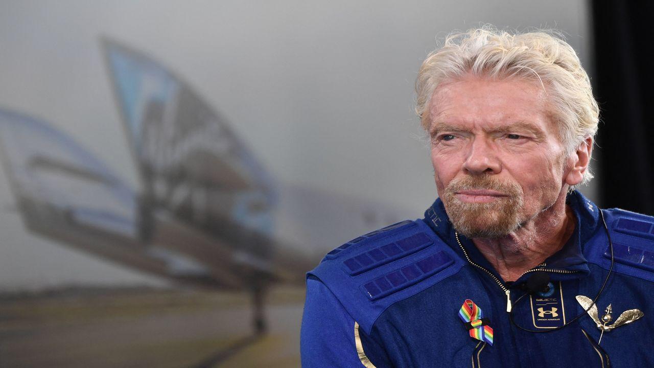 Richard Branson safely back to earth after touching edge of space 