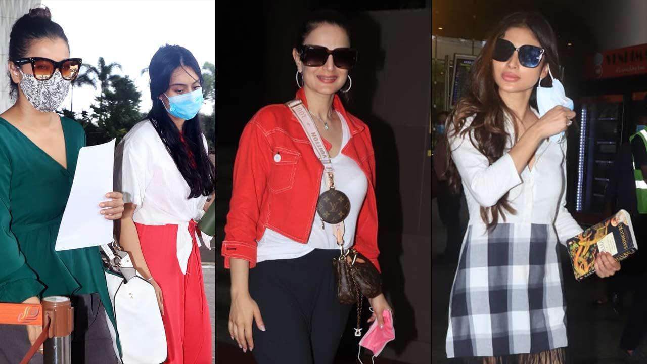 Airport Diaries: Pooja Hegde, Nysa Devgan with mom Kajol, Ameesha Patel snapped