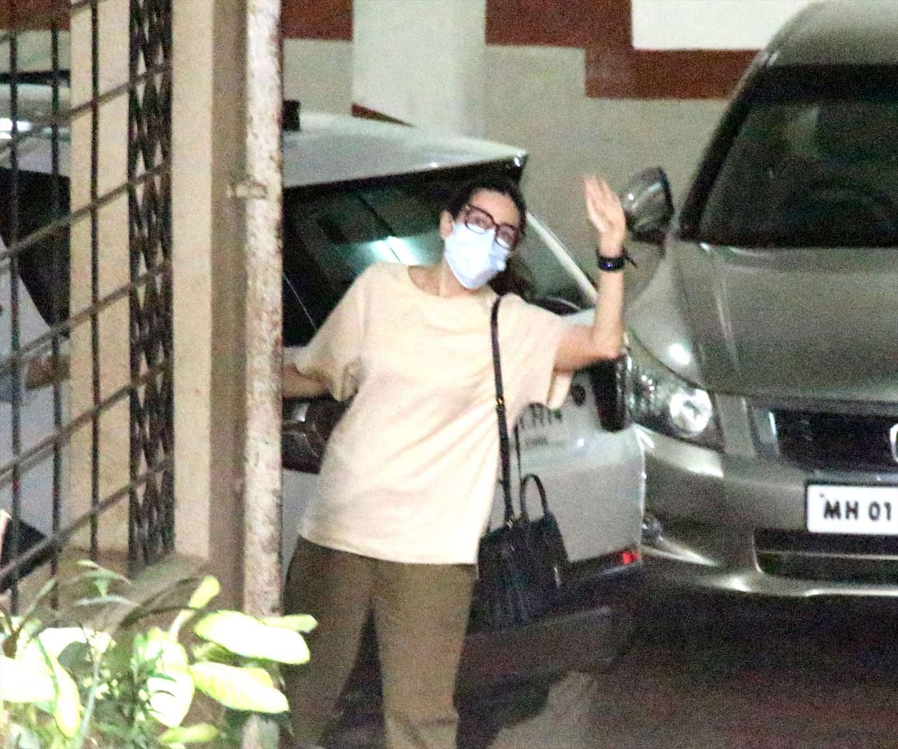 Karisma Kapoor, Saif Ali Khan, Taimur Ali Khan, and Inaaya Naumi Kemmu were snapped in Bandra, Mumbai. Speaking of Karisma Kapoor, she was seen wearing a monochrome outfit when clicked at Kareena Kapoor`s residence.  Karisma Kapoor, Saif Ali Khan, Taimur Ali Khan, and Inaaya Naumi Kemmu were snapped in Bandra, Mumbai. Speaking of Karisma Kapoor, she was seen wearing a monochrome outfit when clicked at Kareena Kapoor`s residence. 