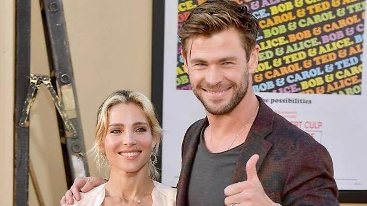 Chris Hemsworth's family workout includes skating and horse-riding